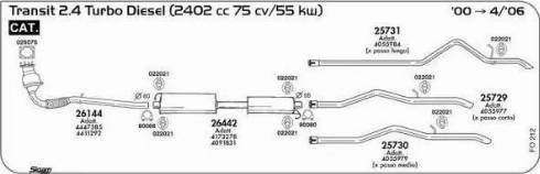 Sigam 26442 - Середній глушник вихлопних газів autozip.com.ua