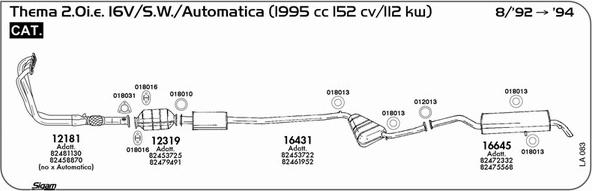 Sigam LA083 - Система випуску ОГ autozip.com.ua