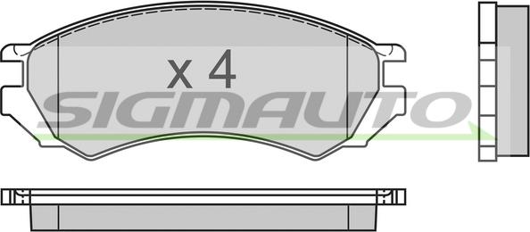 SpeedMate SM-BPJ491 - Гальмівні колодки, дискові гальма autozip.com.ua