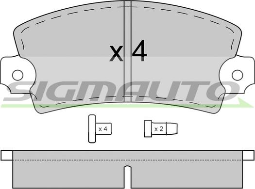 Triscan 8110.307 - Гальмівні колодки, дискові гальма autozip.com.ua