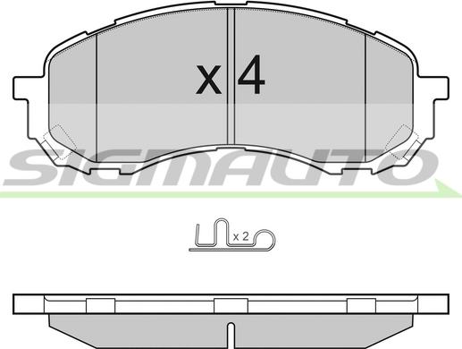 R Brake RB1800-066 - Гальмівні колодки, дискові гальма autozip.com.ua