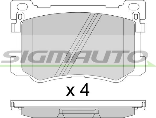 Sangsin Brake GP1547 - Гальмівні колодки, дискові гальма autozip.com.ua