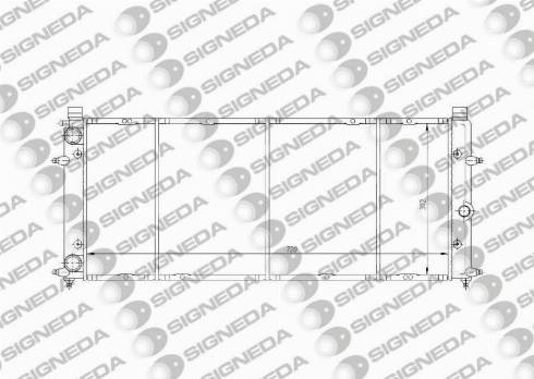 Signeda RA65184 - Радіатор, охолодження двигуна autozip.com.ua