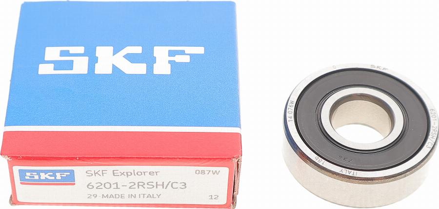 SKF 6201 2RSH/C3 - Підшипник autozip.com.ua