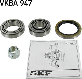 SKF VKBA 947 - Комплект підшипника маточини колеса autozip.com.ua