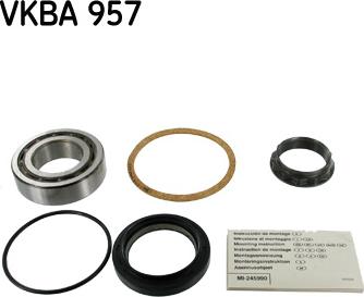 SKF VKBA 957 - Комплект підшипника маточини колеса autozip.com.ua