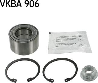 SKF VKBA 906 - Комплект підшипника маточини колеса autozip.com.ua