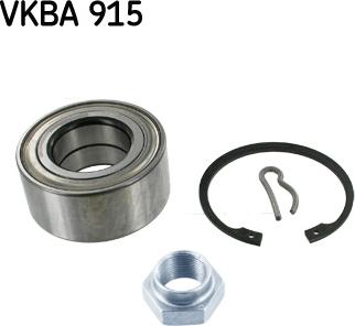 SKF VKBA 915 - Комплект підшипника маточини колеса autozip.com.ua