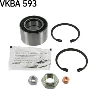 SKF VKBA 593 - Комплект підшипника маточини колеса autozip.com.ua