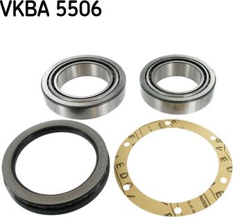 SKF VKBA 5506 - Комплект підшипника маточини колеса autozip.com.ua