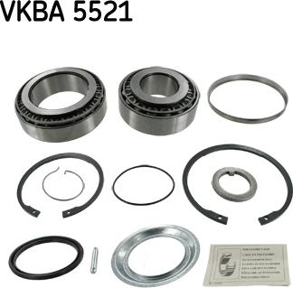 SKF VKBA 5521 - Комплект підшипника маточини колеса autozip.com.ua