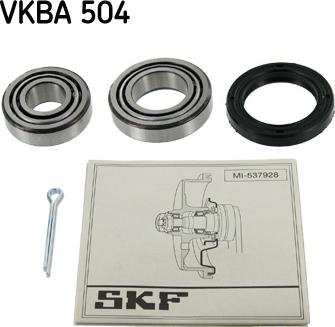 SKF VKBA 504 - Комплект підшипника маточини колеса autozip.com.ua
