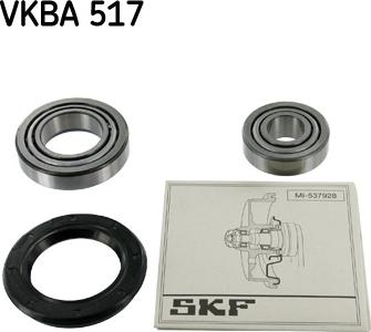SKF VKBA 517 - Комплект підшипника маточини колеса autozip.com.ua