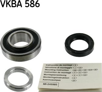 SKF VKBA 586 - Комплект підшипника маточини колеса autozip.com.ua