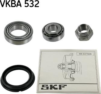 SKF VKBA 532 - Комплект підшипника маточини колеса autozip.com.ua
