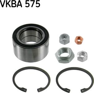 SKF VKBA 575 - Комплект підшипника маточини колеса autozip.com.ua