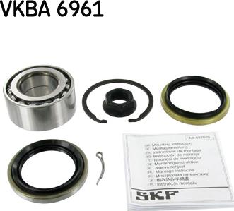 SKF VKBA 6961 - Комплект підшипника маточини колеса autozip.com.ua