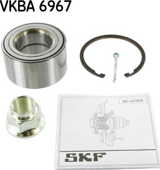 SKF VKBA 6967 - Комплект підшипника маточини колеса autozip.com.ua