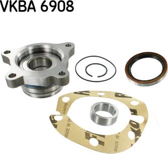 SKF VKBA 6908 - Комплект підшипника маточини колеса autozip.com.ua