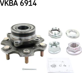 SKF VKBA 6914 - Комплект підшипника маточини колеса autozip.com.ua