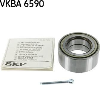 SKF VKBA 6590 - Комплект підшипника маточини колеса autozip.com.ua