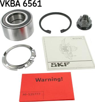 SKF VKBA 6561 - Комплект підшипника маточини колеса autozip.com.ua