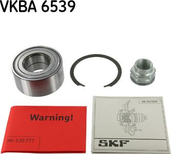 SKF VKBA 6539 - Комплект підшипника маточини колеса autozip.com.ua