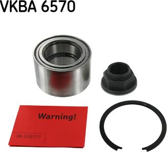 SKF VKBA 6570 - Комплект підшипника маточини колеса autozip.com.ua