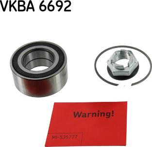 SKF VKBA 6692 - Комплект підшипника маточини колеса autozip.com.ua