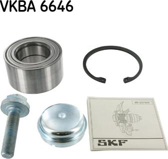 SKF VKBA 6646 - Комплект підшипника маточини колеса autozip.com.ua