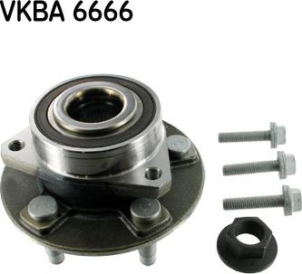 SKF VKBA 6666 - Комплект підшипника маточини колеса autozip.com.ua