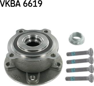 SKF VKBA 6619 - Комплект підшипника маточини колеса autozip.com.ua