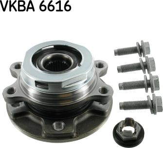 SKF VKBA 6616 - Комплект підшипника маточини колеса autozip.com.ua