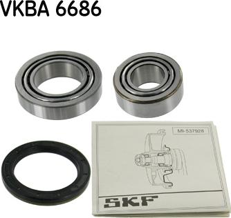 SKF VKBA 6686 - Комплект підшипника маточини колеса autozip.com.ua