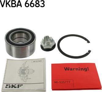 SKF VKBA 6683 - Комплект підшипника маточини колеса autozip.com.ua