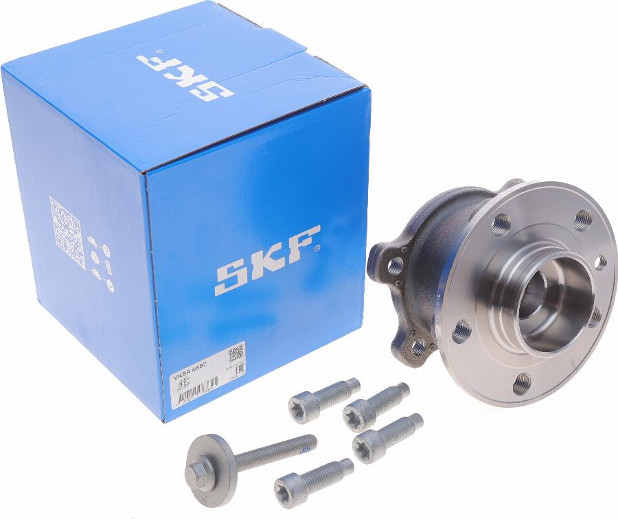 SKF VKBA 6687 - Комплект підшипника маточини колеса autozip.com.ua