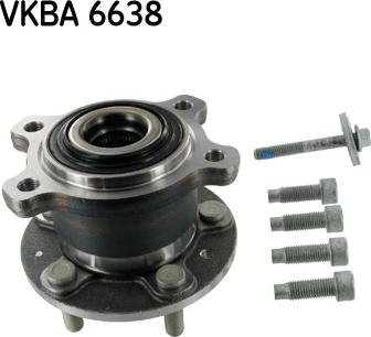 SKF VKBA 6638 - Комплект підшипника маточини колеса autozip.com.ua