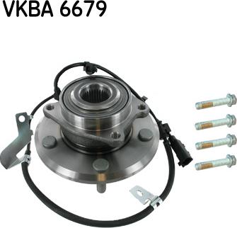 SKF VKBA 6679 - Комплект підшипника маточини колеса autozip.com.ua