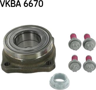 SKF VKBA 6670 - Комплект підшипника маточини колеса autozip.com.ua