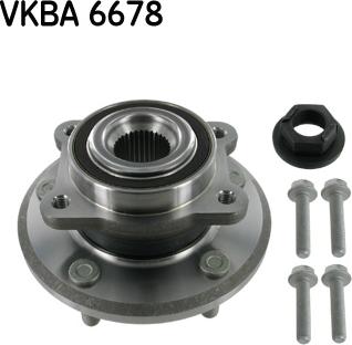 SKF VKBA 6678 - Комплект підшипника маточини колеса autozip.com.ua