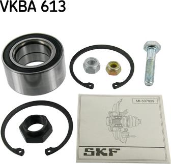SKF VKBA 613 - Комплект підшипника маточини колеса autozip.com.ua