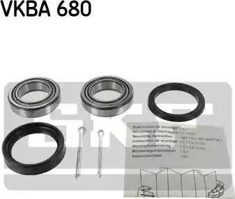 SKF VKBA 680 - Комплект підшипника маточини колеса autozip.com.ua