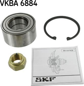 SKF VKBA 6884 - Комплект підшипника маточини колеса autozip.com.ua