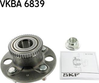 SKF VKBA 6839 - Комплект підшипника маточини колеса autozip.com.ua