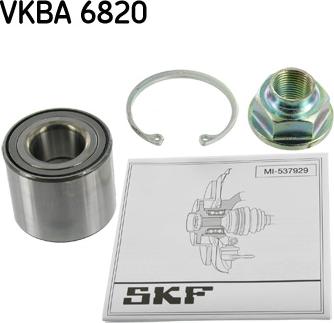 SKF VKBA 6820 - Комплект підшипника маточини колеса autozip.com.ua