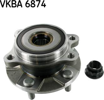 SKF VKBA 6874 - Комплект підшипника маточини колеса autozip.com.ua