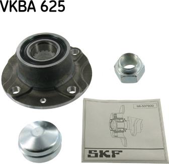 SKF VKBA 625 - Комплект підшипника маточини колеса autozip.com.ua