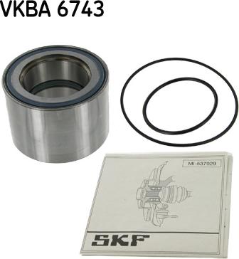 SKF VKBA 6743 - Комплект підшипника маточини колеса autozip.com.ua