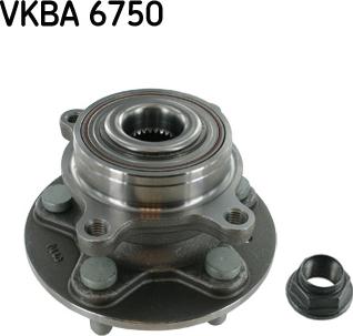 SKF VKBA 6750 - Комплект підшипника маточини колеса autozip.com.ua