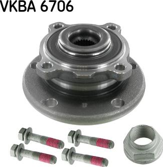SKF VKBA 6706 - Комплект підшипника маточини колеса autozip.com.ua